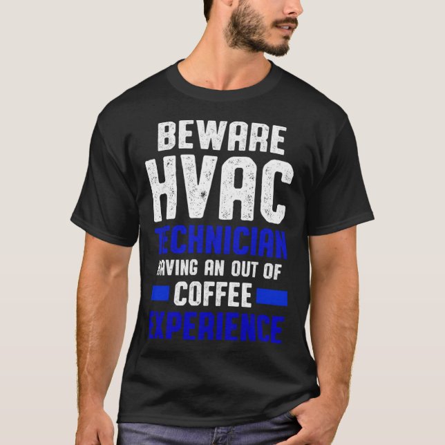 Camiseta HVAC Technician Coffee Funny HVAC Tech (Frente)
