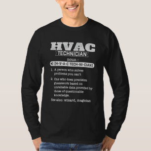 Camiseta Hvac Technician Definition Funny Hvac Tech Ac Rep