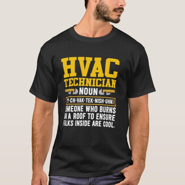 Camiseta HVAC Technician Definition HVAC Tech Mechanic Repa (Frente)