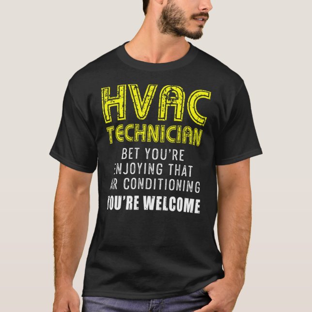 Camiseta Hvac Technician Hvac Tech 2 (Frente)