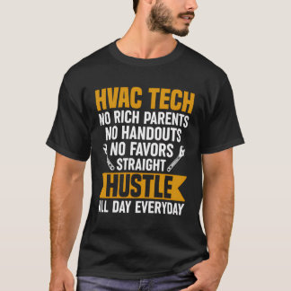 Camiseta Hvac Technician No Rich Parent No Handouts Hvac T