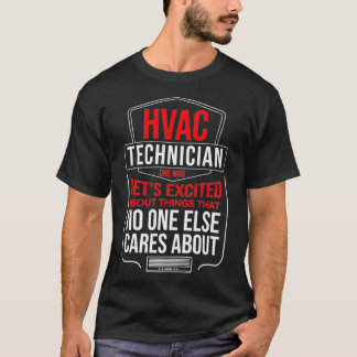 Camiseta Hvac Technician Shirt one que fica excitado com HV