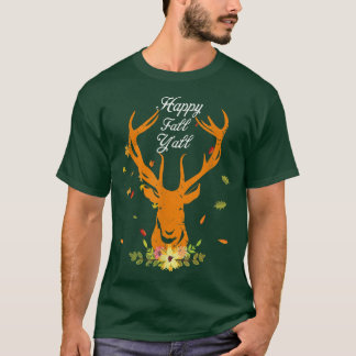 Camiseta Hy Deer Fall Happy Fall Fall Yall Autumn Deixa Fig