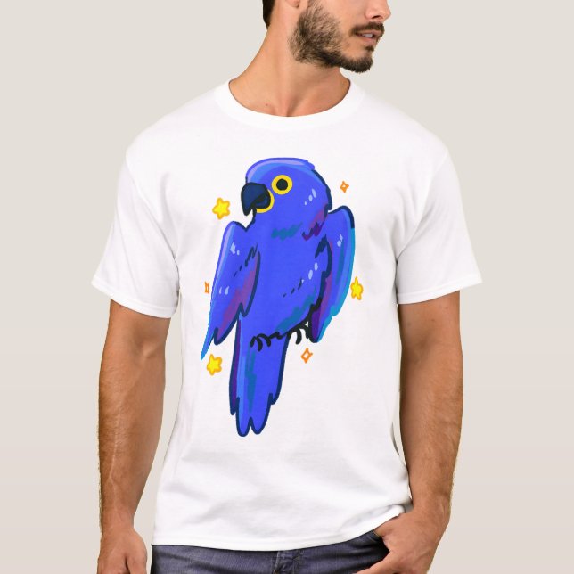 Camiseta Hyacinth Macaw Delight � Boca (Frente)