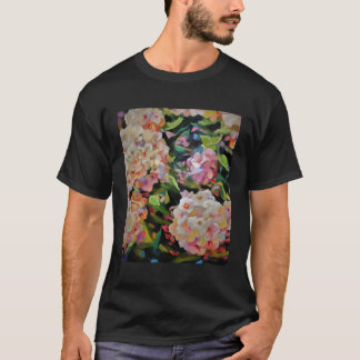 Camiseta Hydrangea Blossom Decorativo Floral K Florets