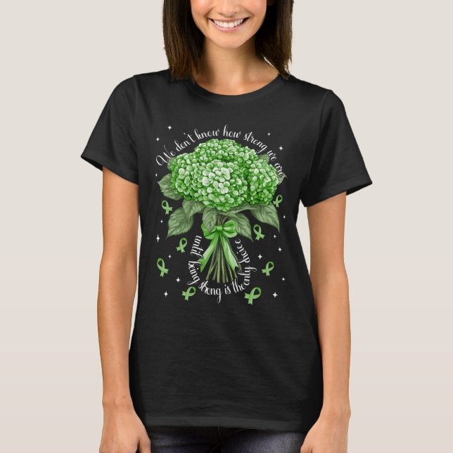Camiseta Hydrangea Cerebral Palsy Forte É A Única Escolha (Frente)
