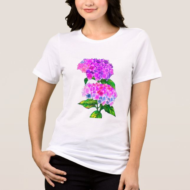Camiseta Hydrangea Flower (Frente)