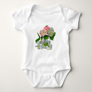 Camiseta hydrangeas e mason jar