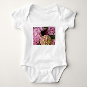 Camiseta Hydrangeas Rosa e Cream