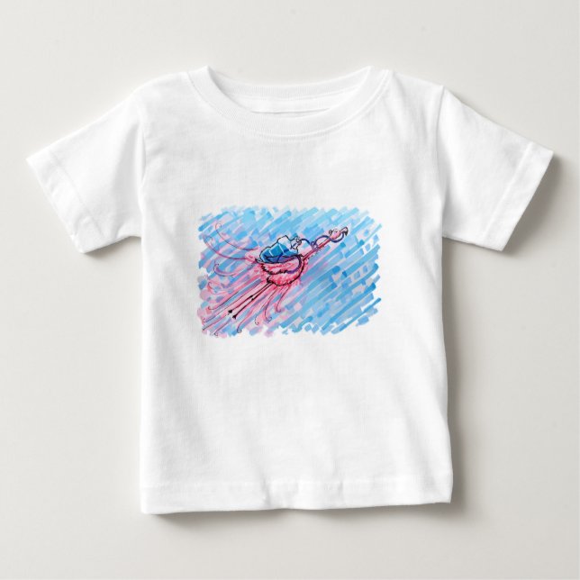 Camiseta Hydrated Flamingo (Frente)