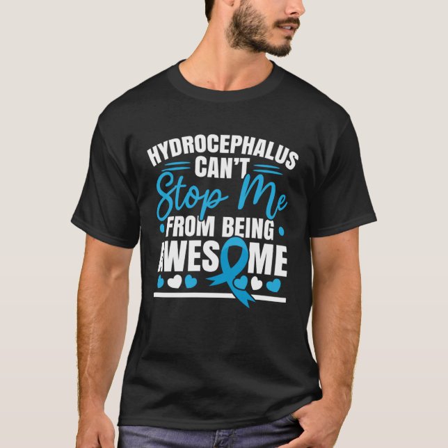 Camiseta Hydrocephalus Warrior Brain Tumor Hydrocephalus Aw (Frente)
