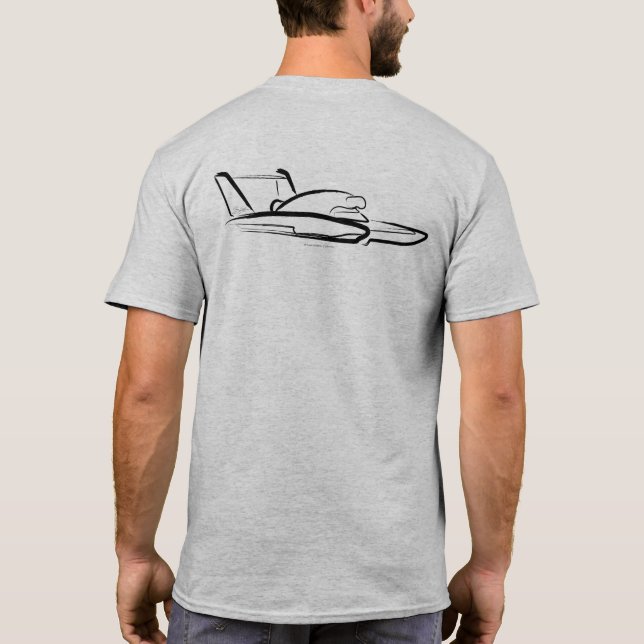 Camiseta Hydroplane 01 Grey Back (Verso)