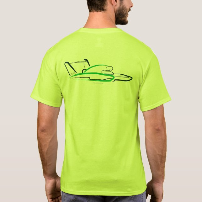 Camiseta Hydroplane 01 Safety Green Back (Verso)
