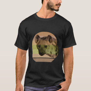 Camiseta Hyena Close On Retro-Style Sunset In Africa Col