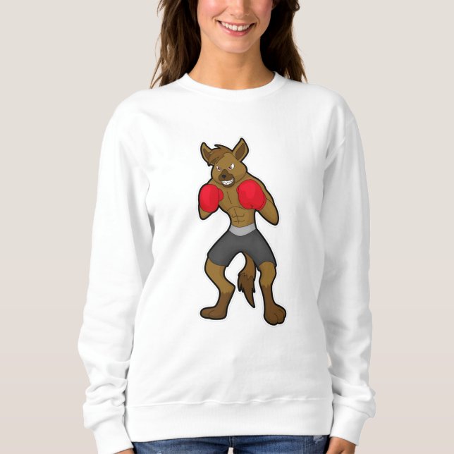 Camiseta Hyena no Boxing com luvas in a box (Frente)