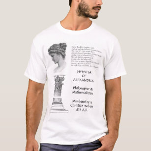 Camiseta Hypatia do ANÚNCIO de Alexandria 370-415