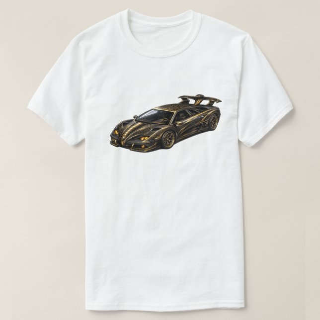 Camiseta Hypercar Exótico Preto — BV-LCB (Frente do Design)