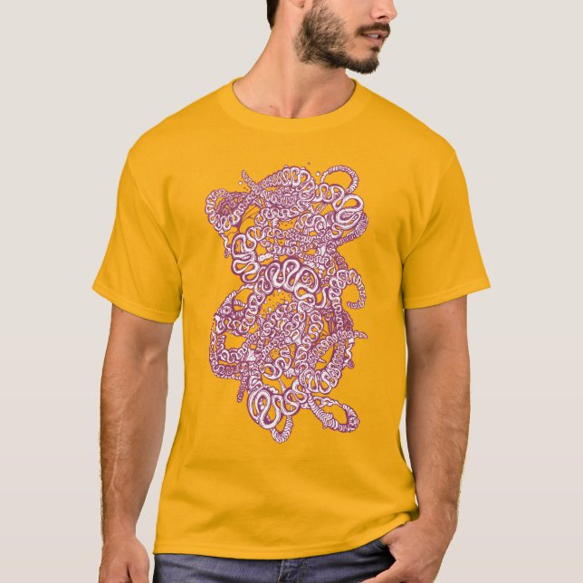 Camiseta Hypnotic Amorphous Phantasmagoric Modern Groovy  (Frente)
