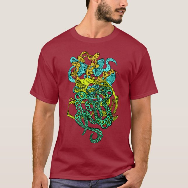 Camiseta Hypnotic Amorphous Phantasmagoric Modern Groovy  (Frente)