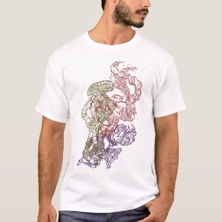 Camiseta Hypnotic Amorphous Phantasmagoric Modern Groovy 