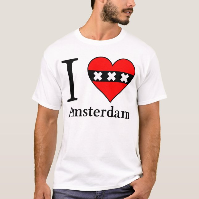 Camiseta I <3 Amsterdam (Frente)