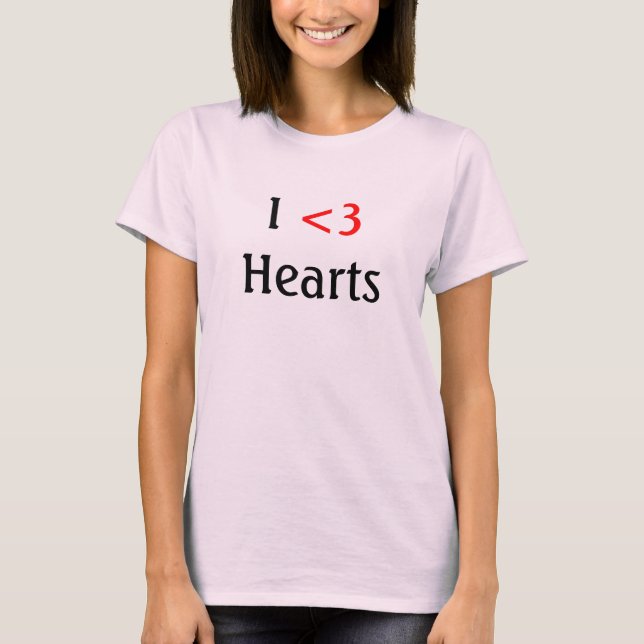 Camiseta I <3 Corações (Frente)