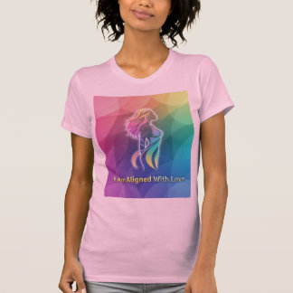 Camiseta I Am Aligned With Love Modern Spiritual Art