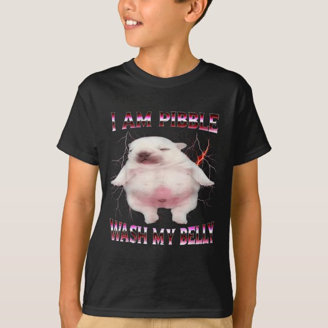 Camiseta I Am Bble Wash My Belly Funny Dog Meme  (Frente)