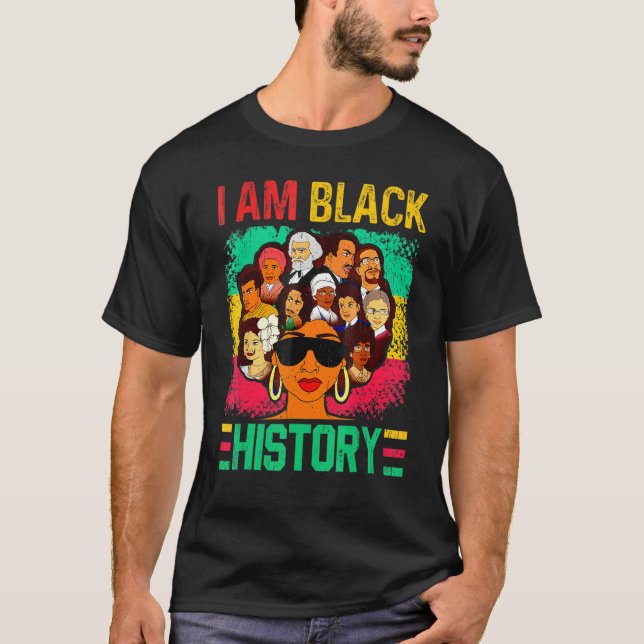 Camiseta I Am Black History Africa Black Woman African Prou (Frente)