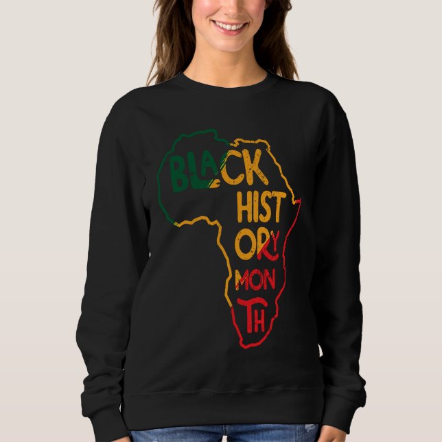Camiseta I Am Black History African American Map (Frente)