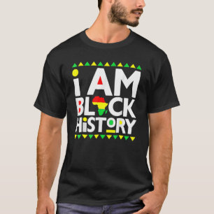 Camiseta I Am Black History Black History (História Negra)