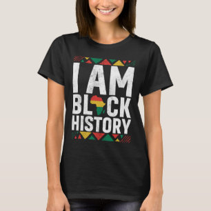 Camiseta I Am Black History black History Month Africa Map