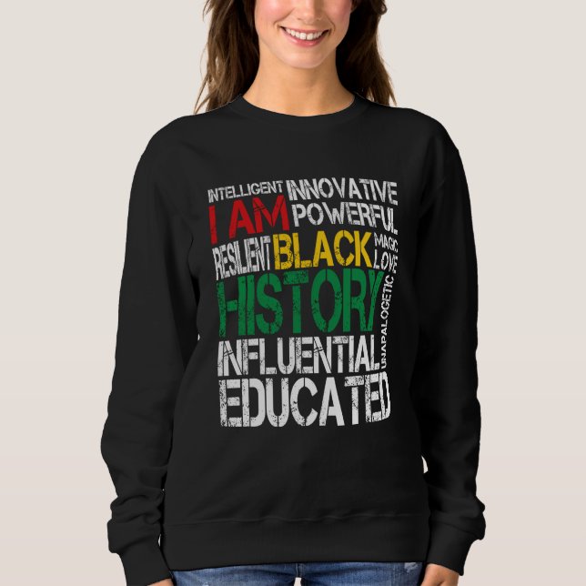 Camiseta I Am Black History Black Pride African Pride Month (Frente)