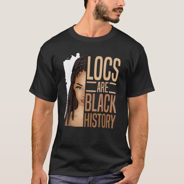 Camiseta I Am Black History Locs Girl Loc'd African America (Frente)