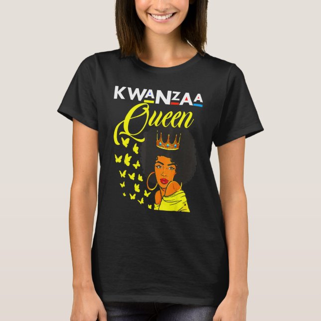 Camiseta I Am Black History Melanin Sista Brown Skin Afro G (Frente)