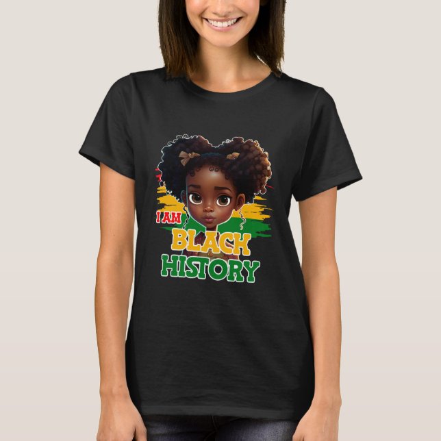 Camiseta I AM Black History Month 2023 BHM for Women Teens  (Frente)