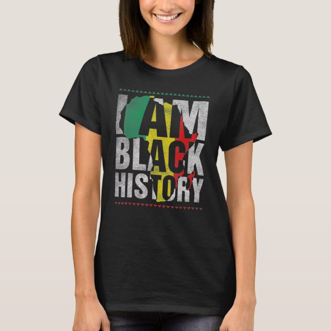Camiseta I Am Black History Month African American Pride Ce (Frente)