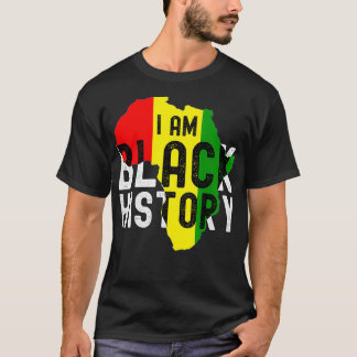 Camiseta I Am Black History Month Men Women Kids African Am