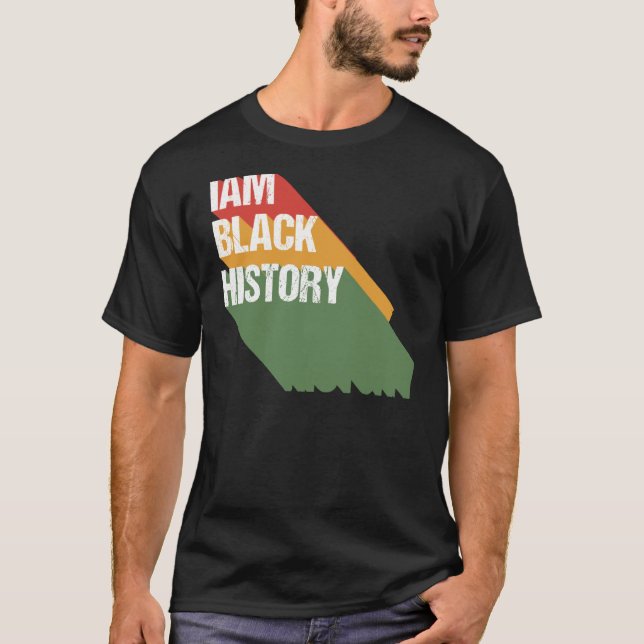 Camiseta I Am Black Woman Black History Month Retro IAm Bla (Frente)