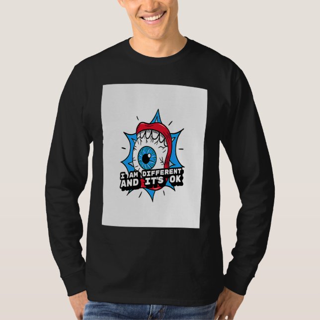 Camiseta I am different and It's ok (Frente)