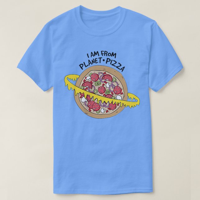 Camiseta I am from planet pizza s, Pizza Planet  (Frente do Design)