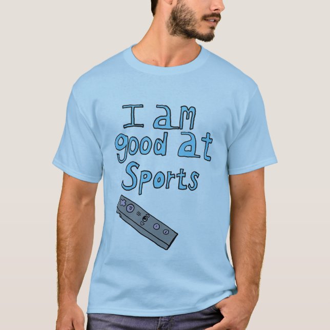 Camiseta I am good at sports (Frente)