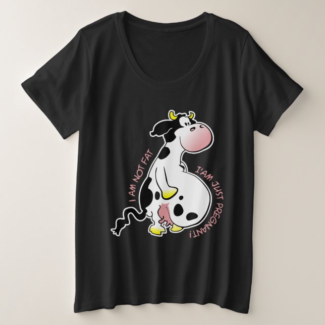 Camiseta I am not fat, I am just pregnant (Frente do Design)