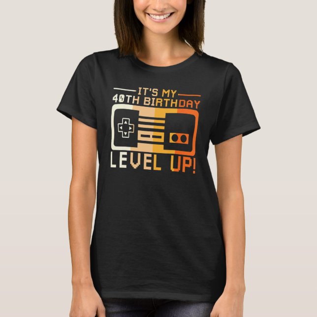 Camiseta I Am Quarty Level Up T Game Controller Gaming Dash (Frente)