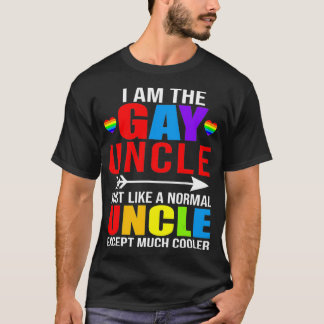 Camiseta I Am The Gay Uncle Matching Pride LGBT Heart Gay L
