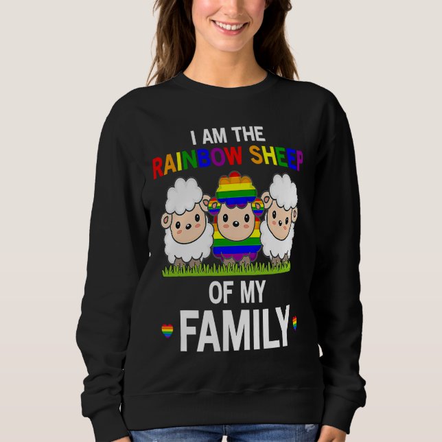 Camiseta I Am The Rainbow Sheep Of My Family  Pride LGBT Fl (Frente)