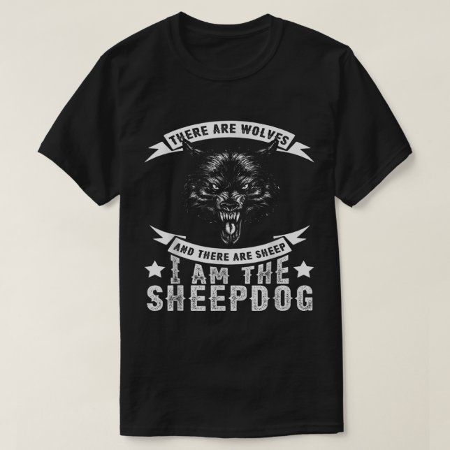 Camiseta I Am the Sheepdog  Patriotic Shirt for Men211.png (Frente do Design)