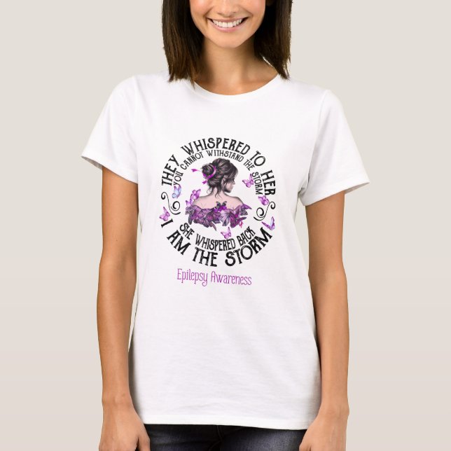 Camiseta I Am The Storm Epilepsy Awareness (Frente)