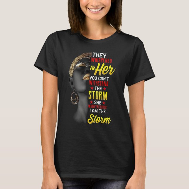 Camiseta I Am The Strong African Queen girls - Black Histor (Frente)