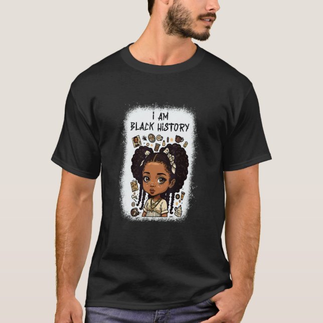 Camiseta I Am The Strong African Queen girls Black History  (Frente)